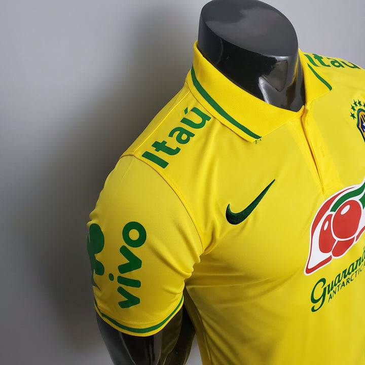 Camisa Polo Seleção Brasileira I 21/22 - Versão Jogador