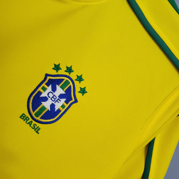 Camisa Seleção Brasileira I 98/00 - Retrô - Masculina