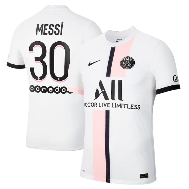 Camisa PSG I - Messi - 21/22 - Branca - Masculina